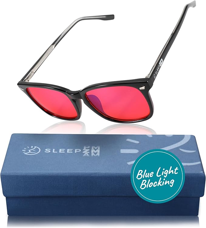 Blue Light Blocking Glasses for Women + Men - Better Sleep + Anti Eye Strain Protection - Computer Screens & Gaming