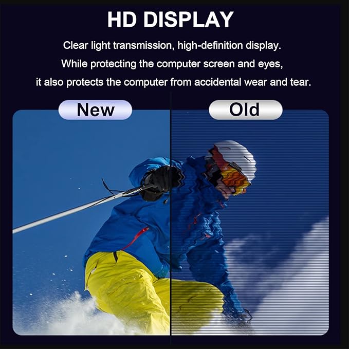 21.5 Inch Computer Privacy Screen for 16:9 Computer Monitor, Anti-Blue Light Monitor Privacy Screen Filter, Anti-UV Computer Screen Privacy Shield