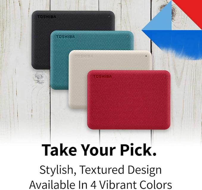 TOSHIBA Canvio Advance 2TB & Basics 1TB Portable External Hard Drives USB 3.0