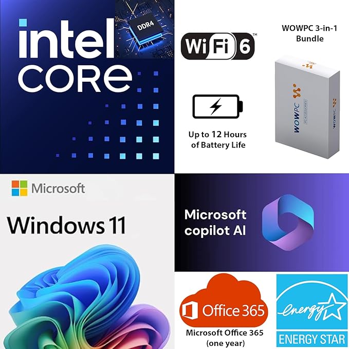 HP 14 Ultrabook • Intel 4-Core N150 • Microsoft 365 • Copilot AI • 8GB RAM • 1.6TB Storage (128GB SSD + 512GB Portable + 1TB OneDrive) • Wi-Fi 6 • 12 Hr Battery • Rose Gold • w/WOWPC Bundle • Win 11