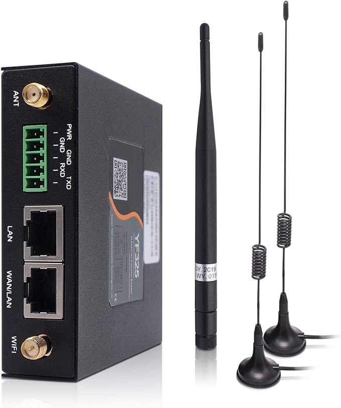 4G VPN Router, Industrial 4G LTE WiFi Router 3G/4G Yeacomm YF325 Wireless Modem Router Unlocked with Dual Sim Card Slot,B2/4/5/12/13/17/66/71 US Full Frequency Band Supported