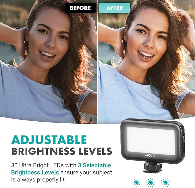 Movo Tablet Vlogging Kit for iPad - iPad Vlogging Kit with Tablet Holder, Full Size Tripod, Microphone, LED Light, Cold Shoe Extension - YouTube Starter Kit with iPad Tripod Mount for Video Recording