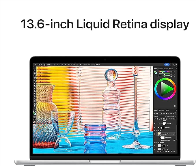 2022 Apple MacBook Air with Apple M2 Chip (13-inch, 16GB RAM, 512GB SSD Storage) (QWERTY English) Starlight (Renewed)