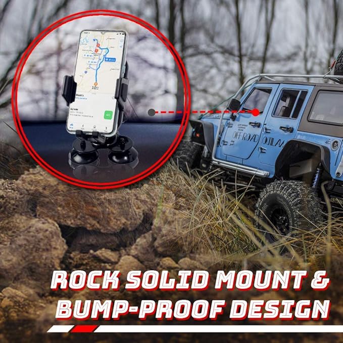 LUCKY Dashboard Universal Car Phone Mount Veichle Suction Cup Mount Holder, Fish Finder GPS Cup Holder Mount for Boat Canoe Kayak Truck Marine Fishing