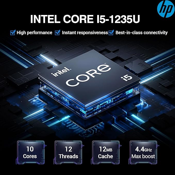 HP 17 Inch Laptop Computer, FHD IPS 17.3 Business Laptop PC, Intel Core i5, 16GB RAM, 512GB SSD+512GB Docking Set, Lifetime Microsoft Office, Windows 11 Pro, Long Battery Life, 10 Key Number Pad