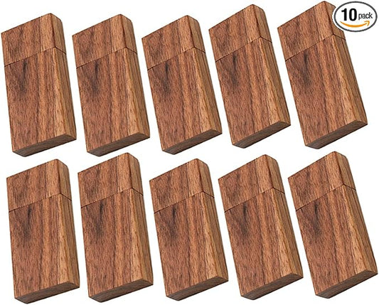 Wood Flash Drives 32GB, EASTBULL USB 2.0 High Speed Walnut Wood USB Thumb Drives Memory Stick Pen Stick for Date Storage(10 Pack-Brown)