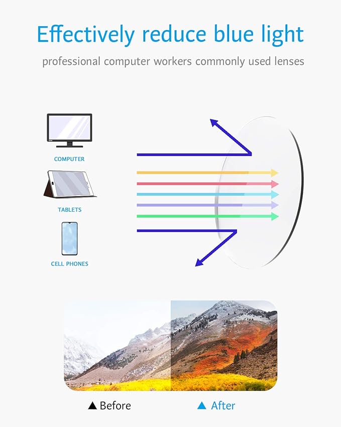 ANRRI Blue Light Glasses Men Women Leopard Blue Light Blocking Computer Glasses Anti Eyestrain Lightweight UV Filter Lens Eyeglasses Frame