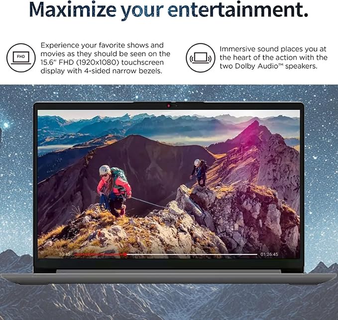 Lenovo IdeaPad 2025 Family Laptop, 15.6" FHD Screen, Intel N6000 CPU, 12GB RAM, 512GB SSD + 128GB eMMC, 10HR Battery, Win11, 1Yr ADP + Office 365 with 1TB Cloud, Laptop Cooler Bundle, Everyday Use