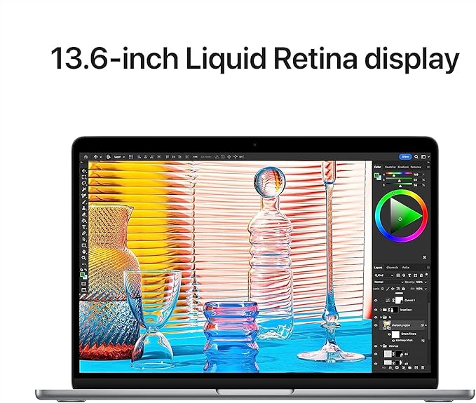 Apple 2022 MacBook Air with Apple M2 Chip, 13-inch, 24GB RAM, 1TB SSD Storage - Space Gray (Renewed)