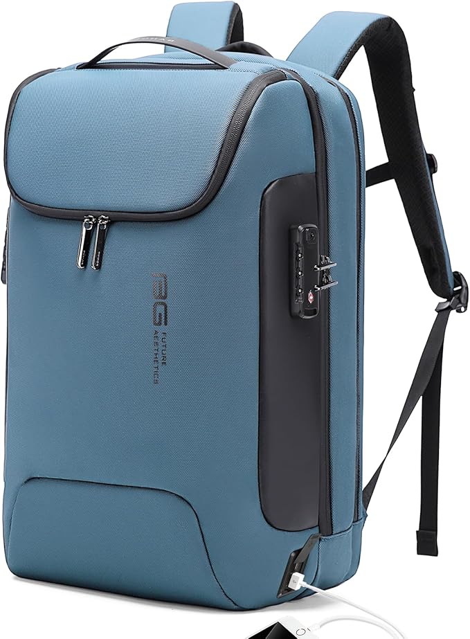 BANGE Anti-Theft Travel Backpack,Waterproof Fashion Work Backpacks,High Tech Backpack with USB3.0 Charging Port,Business Laptop Backpack Fits 17.3 Inch Notebook for Women