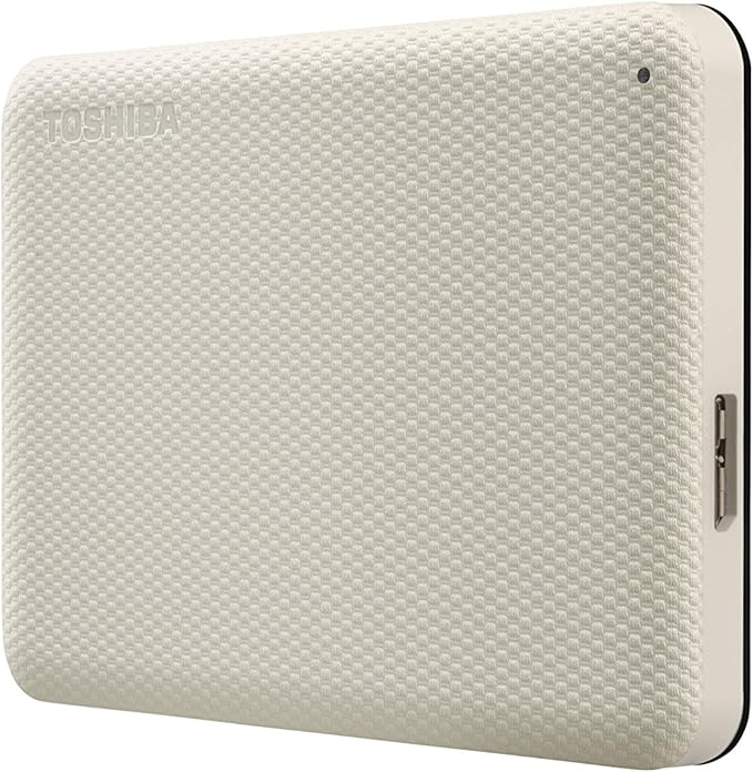 Toshiba Canvio Advance 1TB Portable External Hard Drive USB 3.0, White - HDTCA10XW3AA