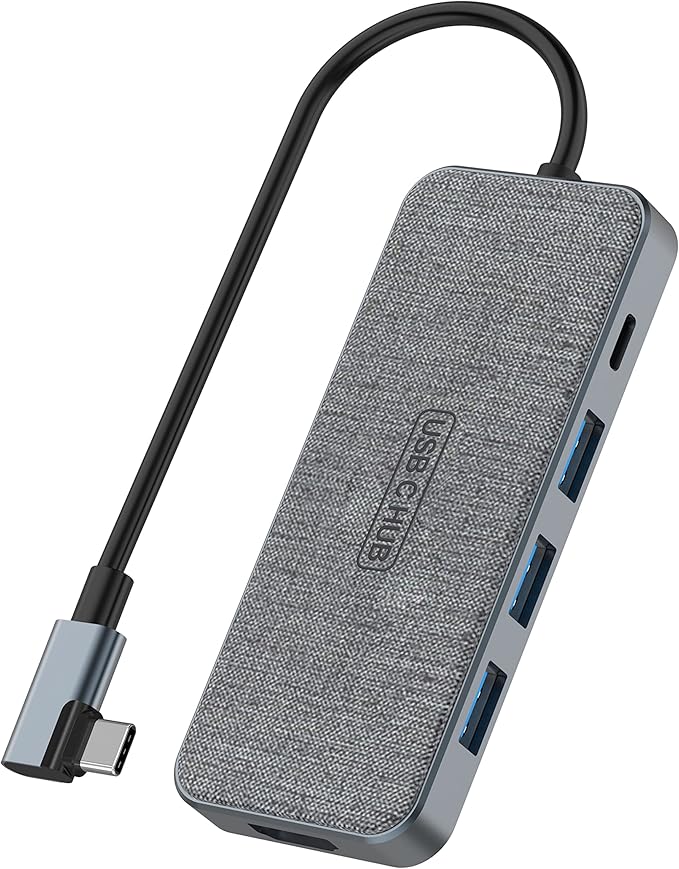 USB C Hub, ZSIMC 7-in-1 Docking Station Multiport Adapter with 4K HDMI, 100W Power Delivery, 3 USB 3.0 Ports, SD/TF Card Reader for MacBook Pro/Air, iPad Pro/Mini 6, Surface and More Type C Laptops