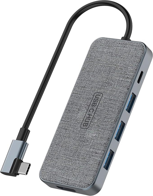 USB C Hub, ZSIMC 7-in-1 Docking Station Multiport Adapter with 4K HDMI, 100W Power Delivery, 3 USB 3.0 Ports, SD/TF Card Reader for MacBook Pro/Air, iPad Pro/Mini 6, Surface and More Type C Laptops