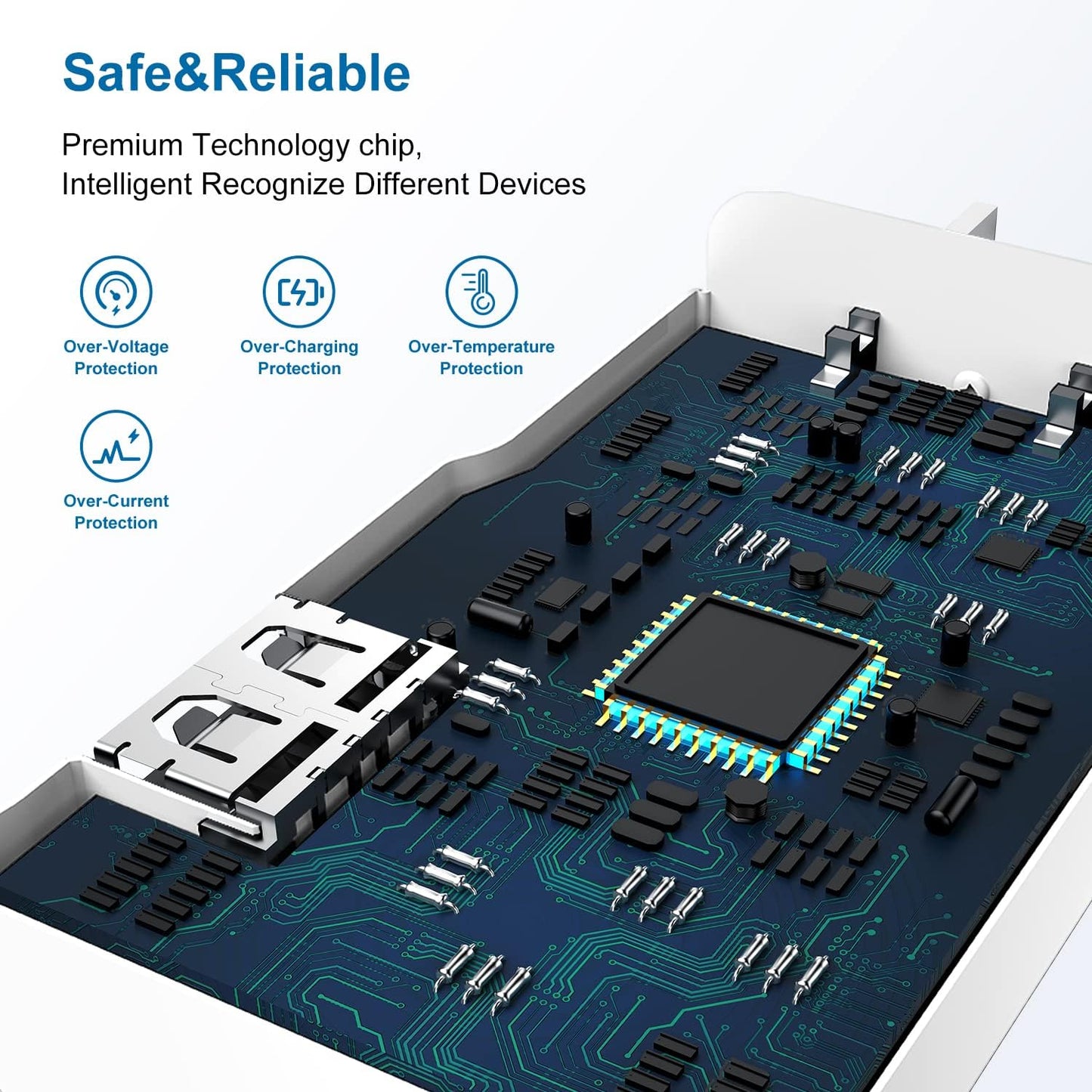 Type C Charger Fast Charging, 2 Pack USB C Android Phone Wall Charger Block & 10ft Charge Cable Cord, for Samsung Galaxy S8 / S9 / S10 Plus Active S10e, S20 / S21 Ultra Plus, Note 8 9 10, Pixel 3 etc