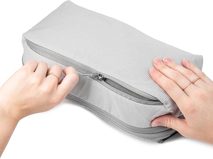 Peak Design Packing Cube, Raw, Weatherproof Luggage Cube with Dual Compartment Organization, Expansion and Compression, Zipper Opening, Travel Organizer for Men and Women, Size S