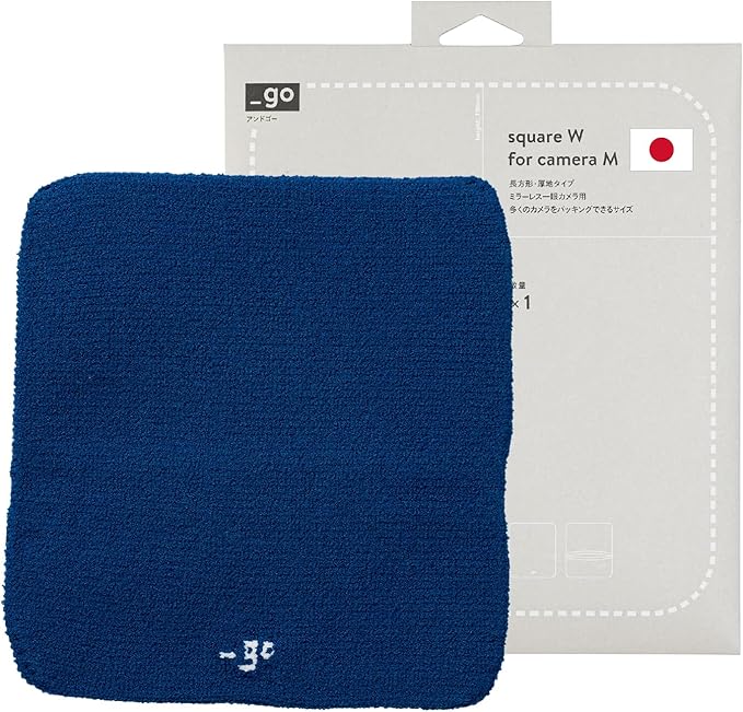 Camera Cover, Square W, Made in Japan, M size, Blue