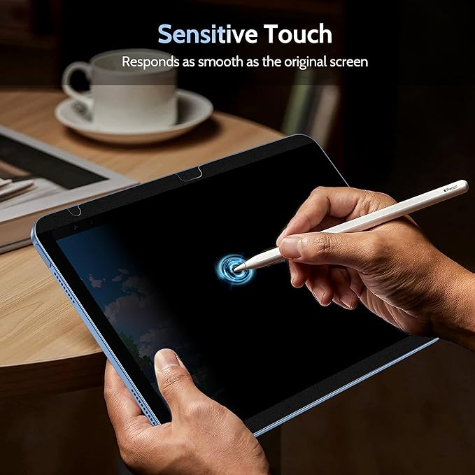 4 Way Magnetic Privacy Screen Protector for iPad 10th Gen 2022 10.9" & iPad 11th Gen A16 2025 11", Removable 360 Spy Private Filter, Anti Blue Light Glare Bubble-Free Black Security Protector