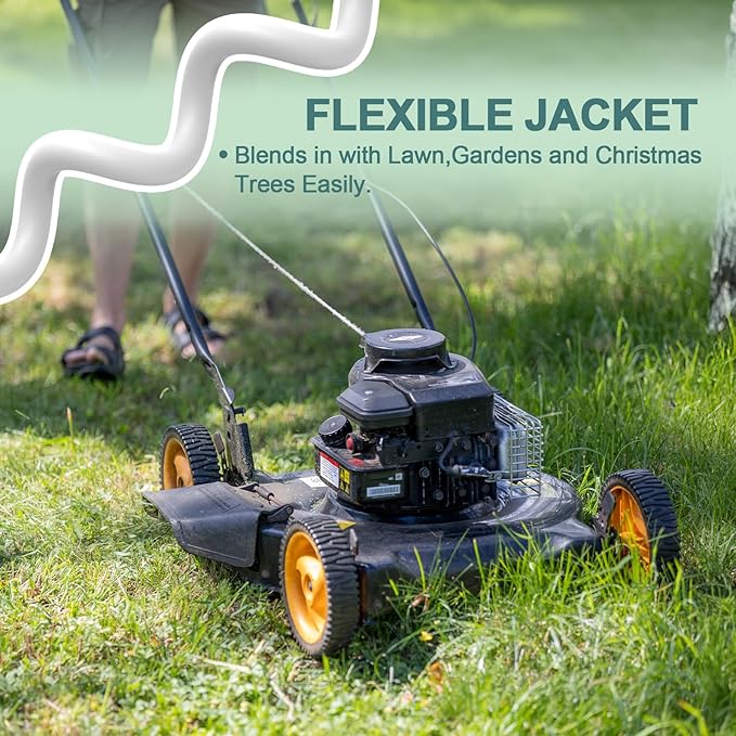 EP 3 Ft Indoor Extension Cord, 12/3 SJTW Heavy Duty Extension Cable with 3 Prong Grounded Plug, 15 AMP Power Cord for Lawn, Garden, Appliances, White