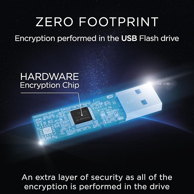 Integral 8GB Crypto-197 256-Bit Hardware 3-Pack Encrypted 3.0 USB Secure Flash Memory Drive - Certified to FIPS 197, Brute-Force Password Attack Protection & Rugged Double-Layer Waterproof Design