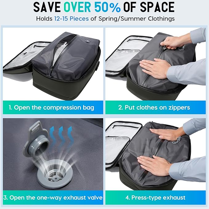 BANGE Travel Backpack with Vacuum Pocket and TSA lock version can hold 15.6 inch Laptop suitable Overnight Flight Approved Anti-theft Bag
