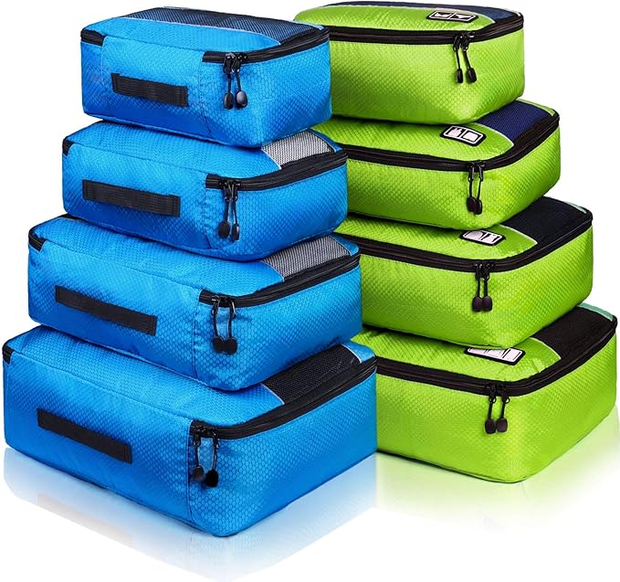 Packing Cubes Luggage Bags Organizer Durable Travel Accessories With Clothing Label