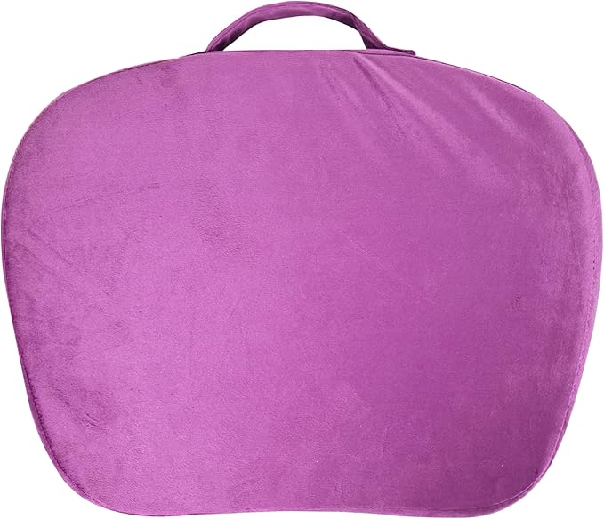 Lap Laptop Desk - Portable Lap Desk with Pillow Cushion, Fits up to 15.6 inch Laptop for Home Office Students Use as Computer Laptop Stand, Book Tablet(1-Purple Flower)