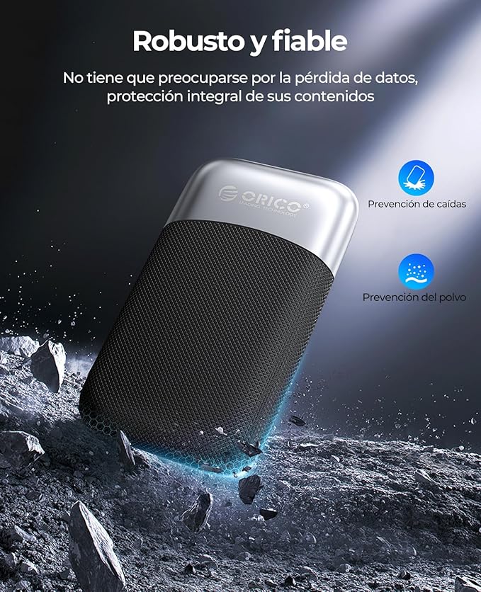 ORICO 2TB External SSD Up to 2000MB/s, Portable Solid State Drive with 20Gbps USB C&A Cable, Reliable Storage for Type-C Smartphone, Tablets, Laptops, USB 3.2 Gen 2x2- M20