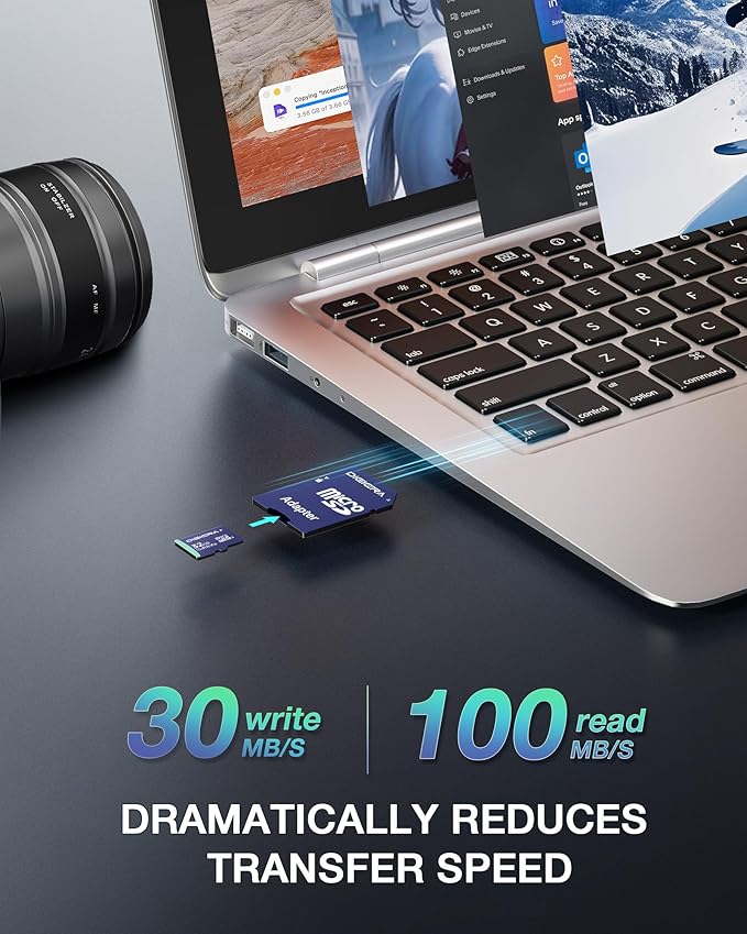 32GB CT100 microSDHC UHS-I Memory Card with Adapter - up to 100MB/s, C10, U1, V10, Full HD, A1, Micro SD Card for Smartphones, Tablets, Cameras, Gaming Consoles, and Drones (5 Pack)