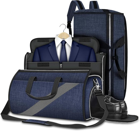 Convertible Garment Bag with Shoulder Strap, Modoker Carry on Garment Duffel Bag for Men Women -Hanging Suitcase Suit Travel Bags