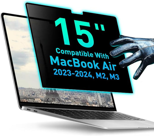 Magnetic Privacy Screen Compatible with MacBook Pro 16" 2021, 2022, 2023, 2024, M1, M2, M3, M4 Anti-Blue Light Laptop Screen Protector Filter Blue Light Blocking Filter