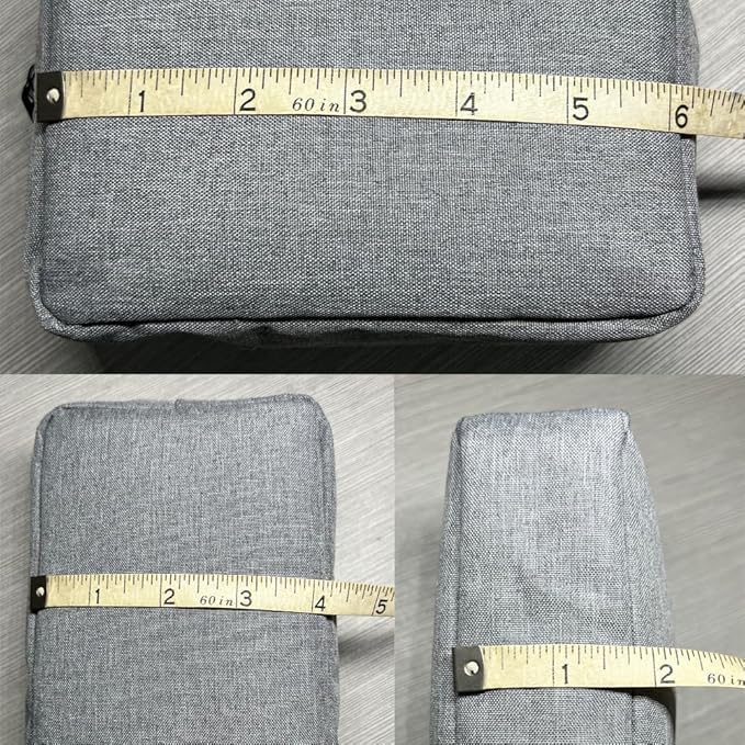 Universal Electronics/Accessories Soft Carrying Case Bag, Durable & Light-weight,Suitable for Out-going, Business, Travel and Cosmetics Kit (Small-Gray)