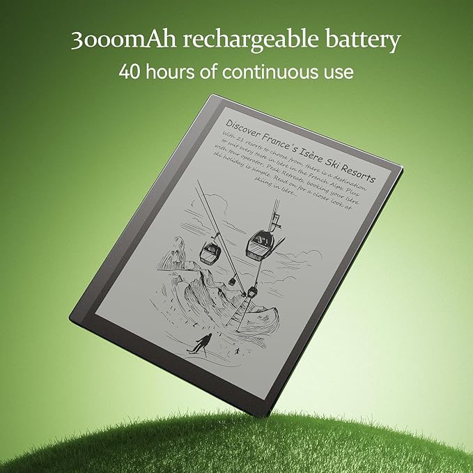 Geniatech Kloudnote Slim 10.3" Digital Notebook, E Ink Tablet and ePaper Notepad for ebook Reading and Writing, 227ppi ereader Device in 2025, 5.3mm Ultra-Thin (Grey)