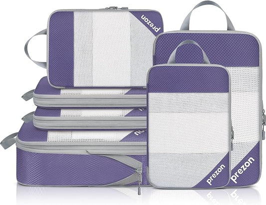 8 Set/6 Set/4 Set Compression Packing Cubes for Travel, Lightweight Vacation Travel Essentials, Travel Accessories for Suitcase Organizer Bags Set, Durable Luggage Organizer