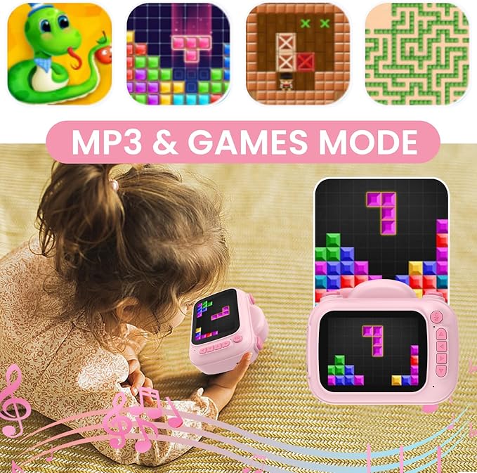 Kids Camera Instant Print 3.5 Inch, Instant Print Camera for Kids Pint Photos, Kids Instant Digital Print Camera, Toddler Toys Camera for 3-12 Years Old Girls Birthday