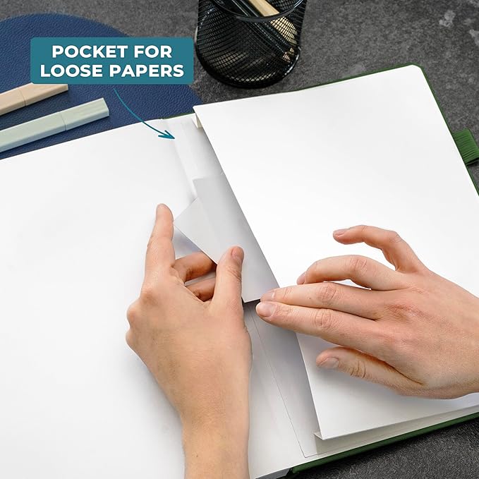 Clever Fox Engineering Notebook – Hardcover Grid Notebook with Numbered Pages, Table of Contents – Patent, Lab & Invention Journal for Engineers & STEM (Dark Green)