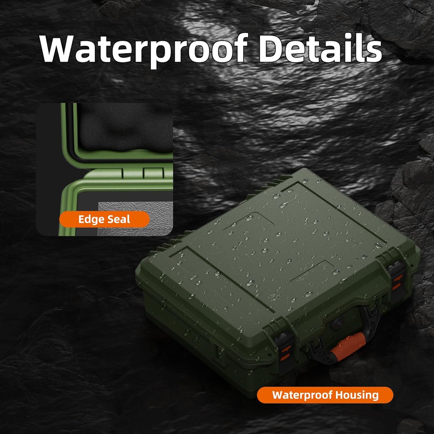 Starlink Mini Case Hard Shell Travel Bag for Starlink Mini Green Waterproof Shockproof Storage Box Portable for Accessories Carrying