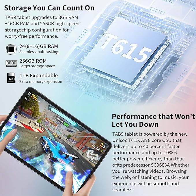 12 Inch Tablet Android 15 Tablets, 2025 Upgraded Android Tablet with Keyboard, 24GB RAM+256GB ROM(1TB Expand), Octa-Core, 2K 2000x1200 Display, 16MP Dual Camera, 8000mAh, 2.4G/5G WiFi, GPS (Silver）