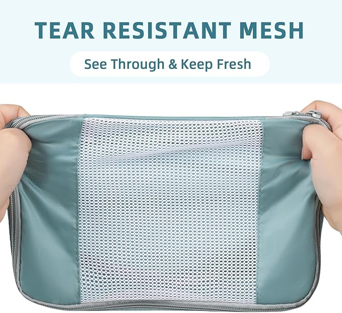 BAGAIL 6 Set/8 Set/10 Set Packing Cubes Various Sizes Packing Organizer for Travel Accessories Luggage Carry On Suitcase