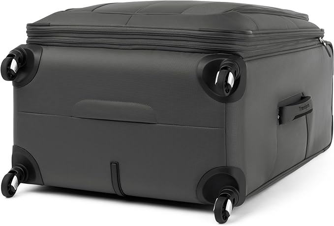 Travelpro Maxlite 5 Softside Expandable Checked Luggage with 4 Spinner Wheels, Lightweight Suitcase, Men and Women, Shadow Grey, Checked Large 29-Inch