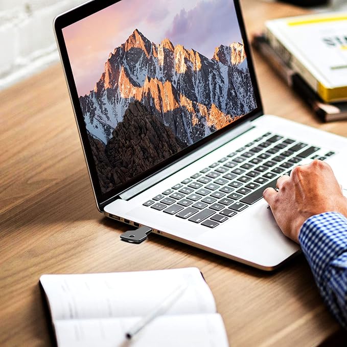 KOOTION 64GB USB Flash Drive, Metal Key Shaped 2.0 USB Memory Stick Pen Drive Black