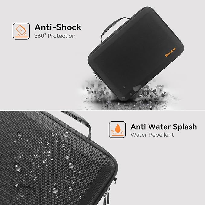 Smatree MobileBase Laptop Shoulder Case with Stand for 15.6-16 inch ASUS L510/P1512/M515/F515/ProArt P16, for ROG Zephyrus G16/M16/G15, for Chromebook Flip CM5/CX5, for ROG Flow X16 2023/2022 (A485S)