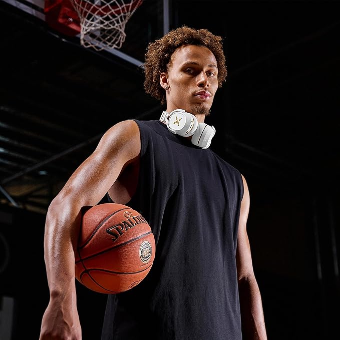 BlueAnt Pump X - The Gym Headphones | Sports Headphones | Cushioned & Cooling Ear Pads | (ANC) Active Noise Cancelling/Advanced Transparency | Wireless | Up to 58hr Play Time (Black | Silver)