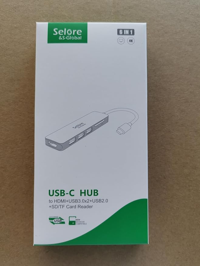 USB C Hub HDMI Adapter for MacBook Pro/Air, 7 in 1 USBC Dongle with HDMI, SD/TF Card Reader, USB C Data Port,100W PD, and 2 USB 3.0 Compatible for MacBook Pro/Air, Dell XPS, Lenovo Thinkpad.