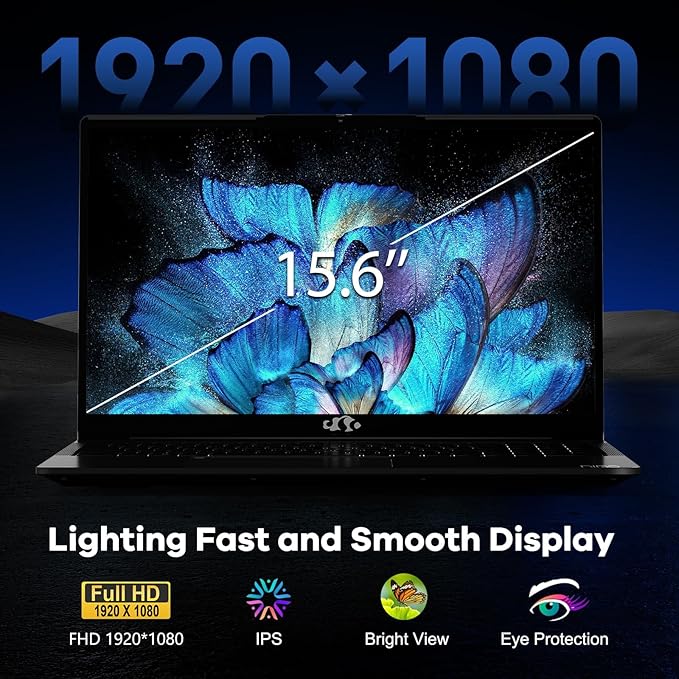 NIMO 15.6" IPS FHD-Gaming-Laptop, AMD Ryzen 5 6600H 6 Cores 32GB DDR5 RAM 1TB SSD (Beat i7-1165G7, Up to 4.5GHz) Radeon 660M GPU-Computer with 100W Type-C Backlit Keyboard Fingerprint Win 11