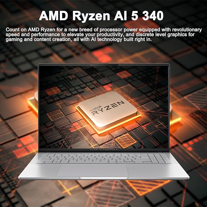 HP OmniBook X Flip 2-in-1 Laptop 14" WUXGA IPS Touch (400nits) AMD 6-core Ryzen AI 5 340 (Up to 50 Tops) 16GB RAM 2TB SSD for Creator Designer Business Professional Win11Pro ICP Hub/Copilot+ AI PC