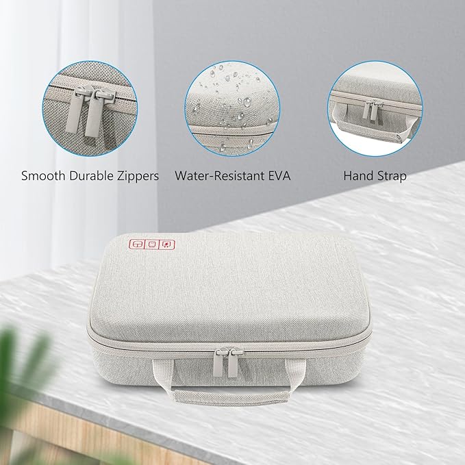 ProCase Hard Travel Electronic Organizer Case for MacBook Power Adapter Chargers Cables Power Bank Apple Magic Mouse Apple Pencil USB Flash Disk SD Card Small Portable Accessories Bag