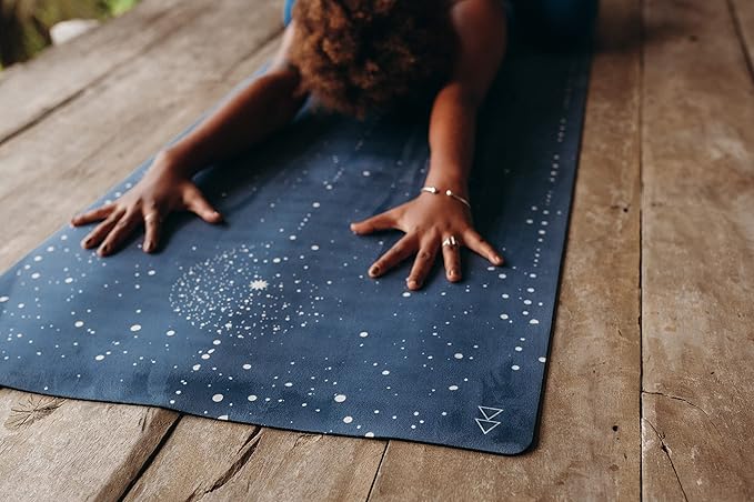 YOGA DESIGN LAB | The Combo Yoga Mat | Eco Luxury | Ideal for Hot Yoga, Power, Bikram, Ashtanga, Sweat | Studio Quality | Includes Carrying Strap!
