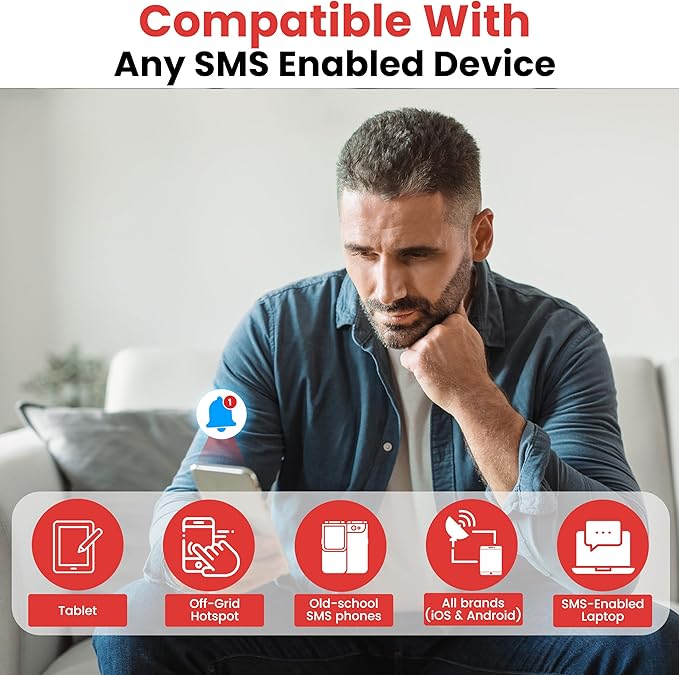 Kinisafe Alert, Wi-Fi Motion Sensor, Real-time SMS, Email, Push Alerts, IFTTT, Gun Safes, Cabinets, Home, Office, Easy Install, No Subscription, Long Lasting Rechargeable Battery