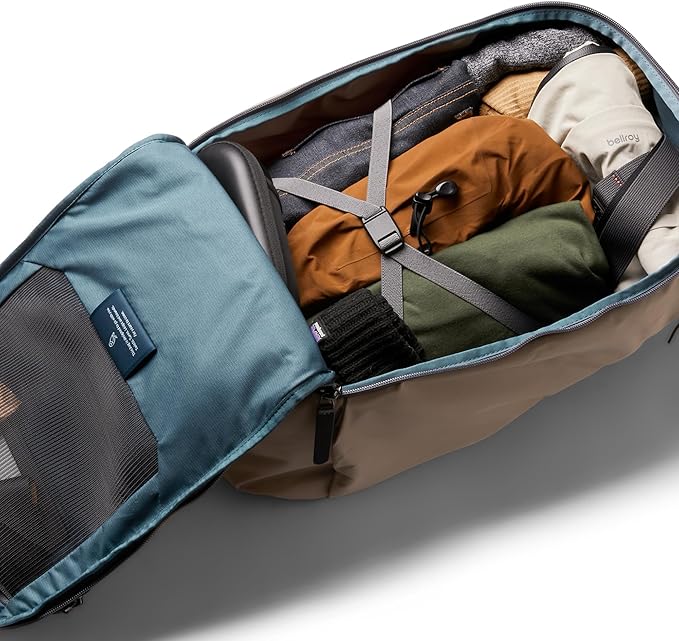 Bellroy Transit Workpack Pro (22L work bag/commuter backpack, fits 16” laptops; organization for travel and commutes)- Stone