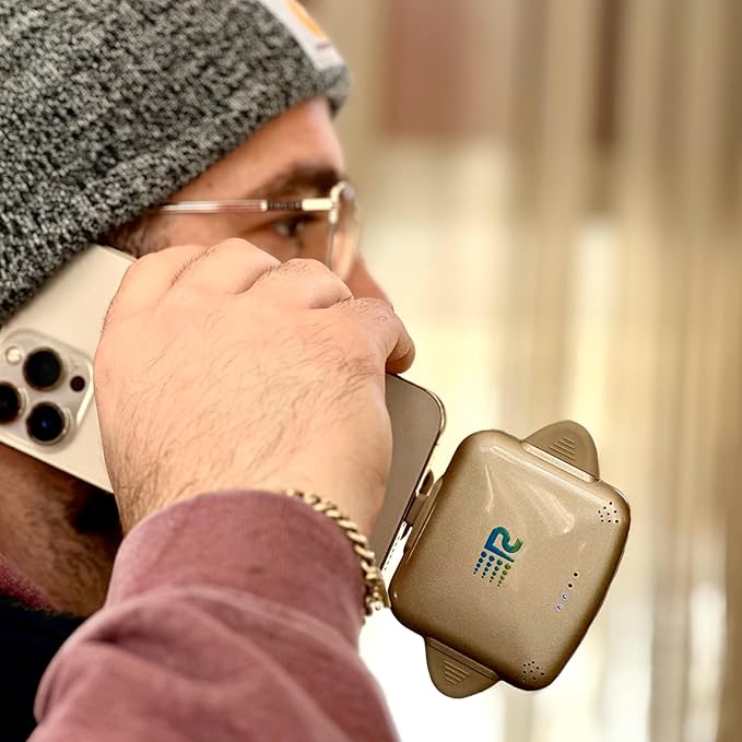 Rush Charge Universe 3 in 1 Portable Charger – 3300mah, 2.4A High-Speed Fast Charging Compatible with iPhone and Android Lightning, Type C, Micro-USB Charges 3 Devices at a Time Pre-Charged RC33 Gold